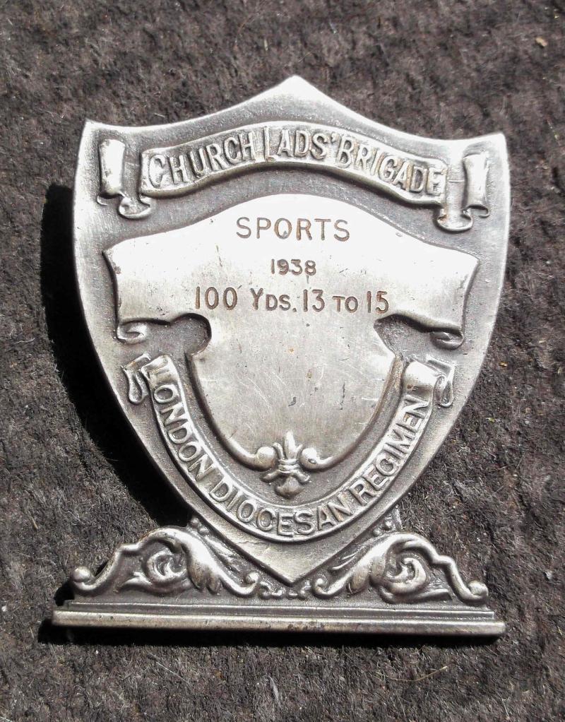 British Sports London Church Lads Brigade 1938 Award