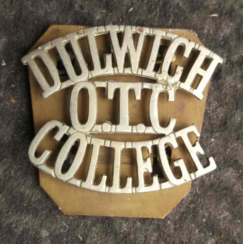 British Dulwich Officer Training Corps OTC Shoulder Title