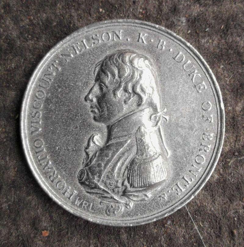 British Royal Navy Boulton's Trafalgar Medal Horatio Nelson Metal Reproduction
