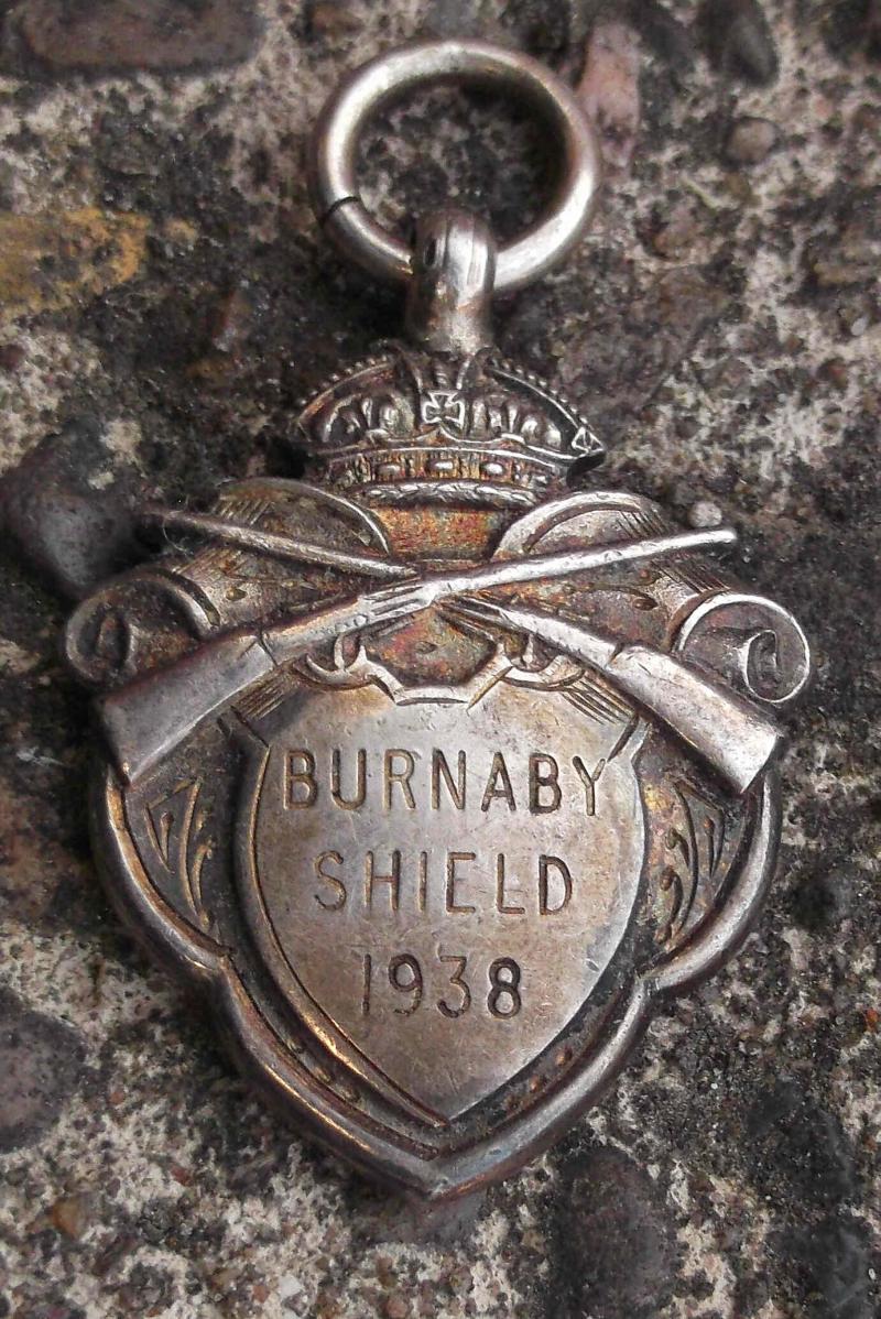 Vintage British Burnaby Shield 1938 Silver Medal Medallion