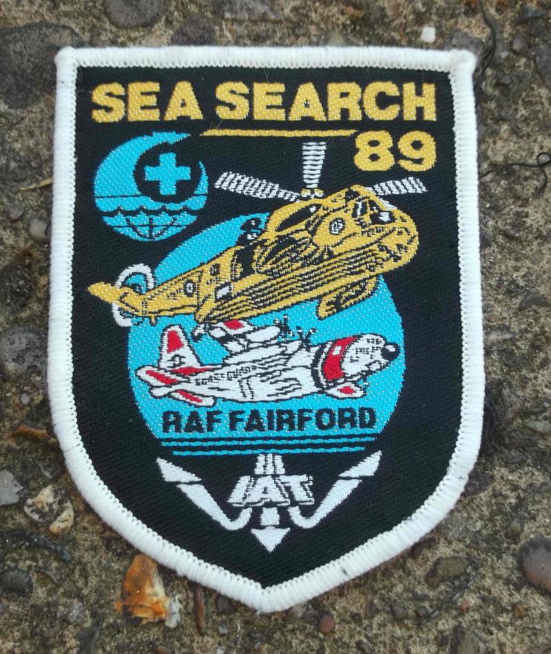 British Royal Air Force Commemorative Patch RAF Fairford Sea Search