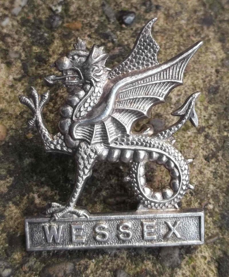 British Army Wessex Brigade Regiment Officers Cap Badge