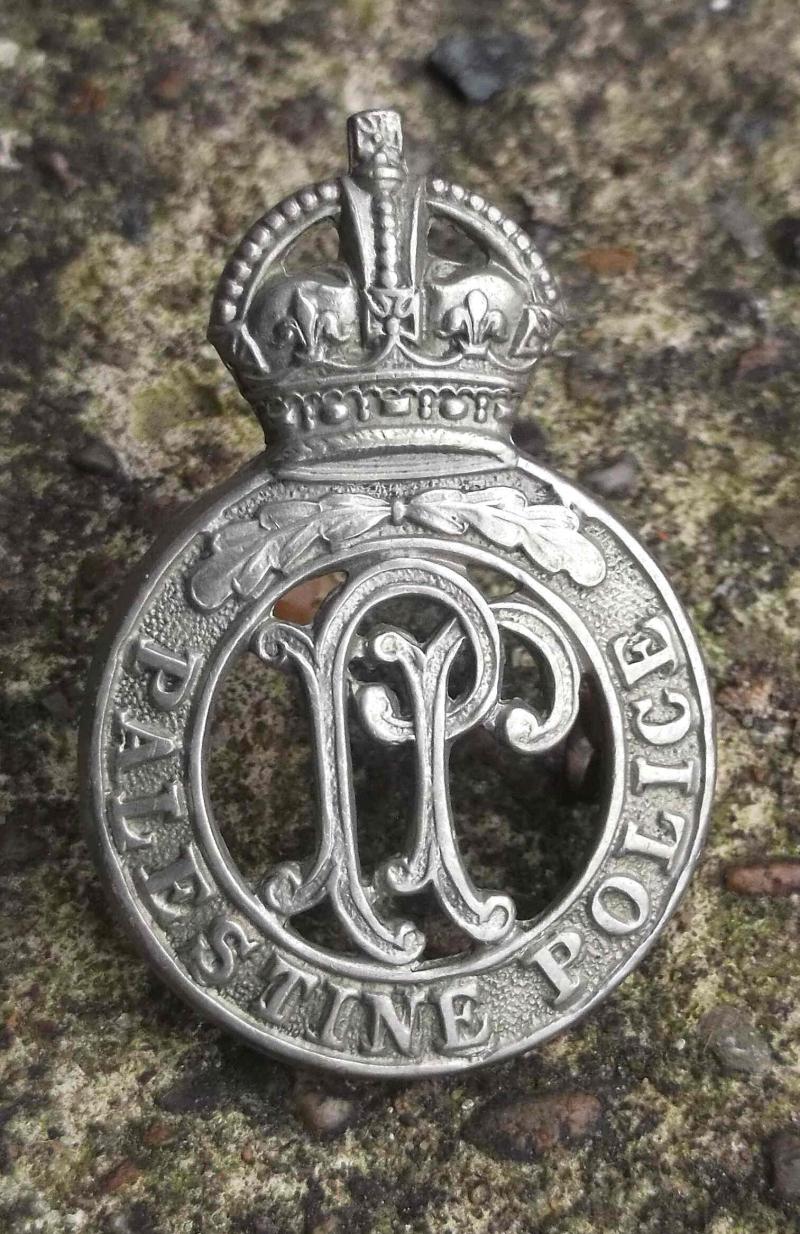 British Palestine Police Badge Dowler Maker Marked
