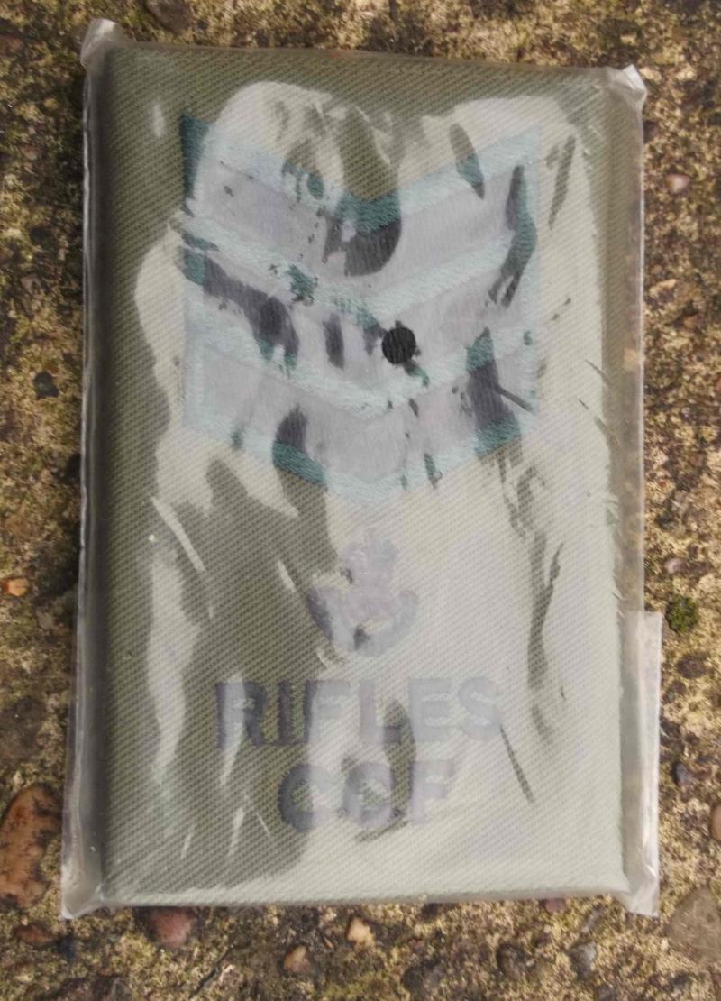 British Army CCF The Rifles Sergeants Epaulettes Slides EIIR