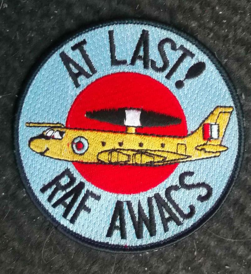 British RAF Awacs Patch Royal Air Force Obsolete