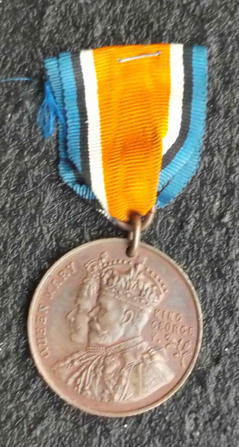 British Coronation Medal King George V Borough of Torquay