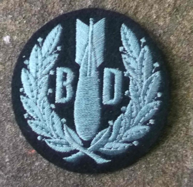 British Royal Air Force Bomb Disposal Unit Patch RAF