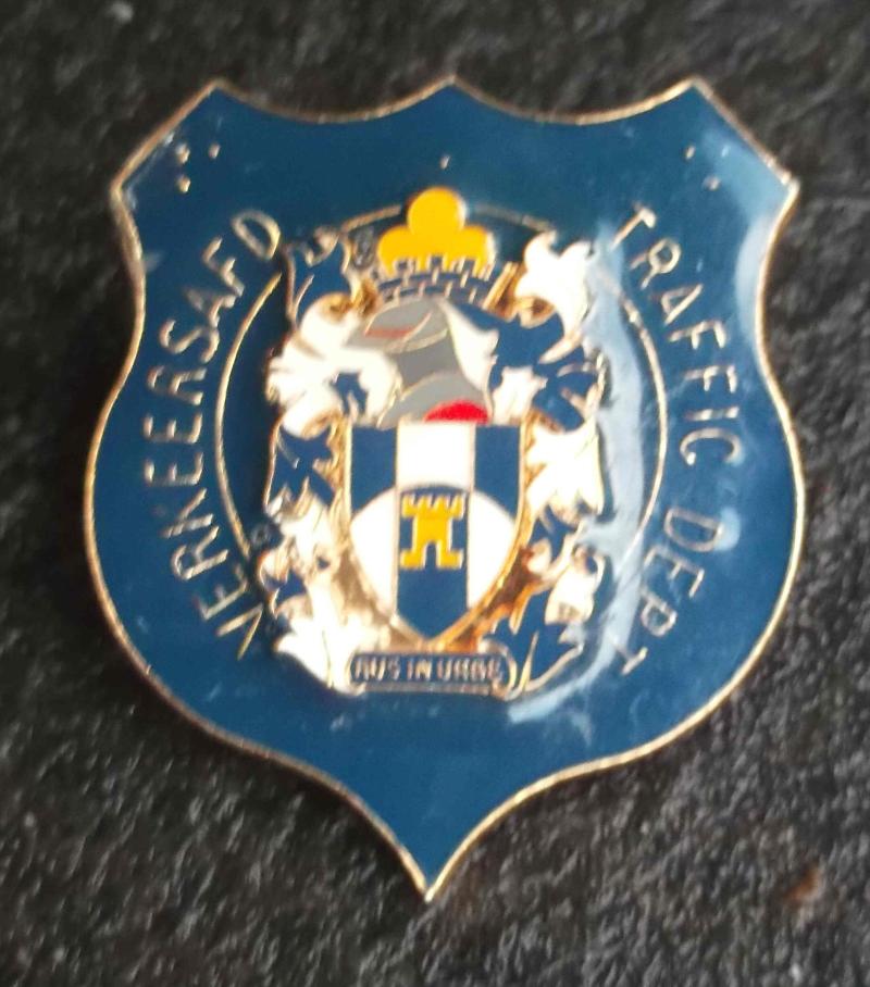 Vintage South Africa Traffic Department Cap Badge