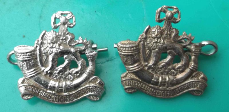 Rhodesian Army Badges Pair Light Infantry Rhodesia