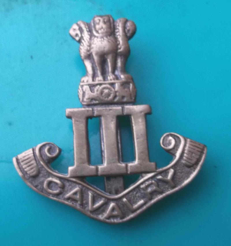 Indian Army 3rd Cavalry Regiment Cap Badge India