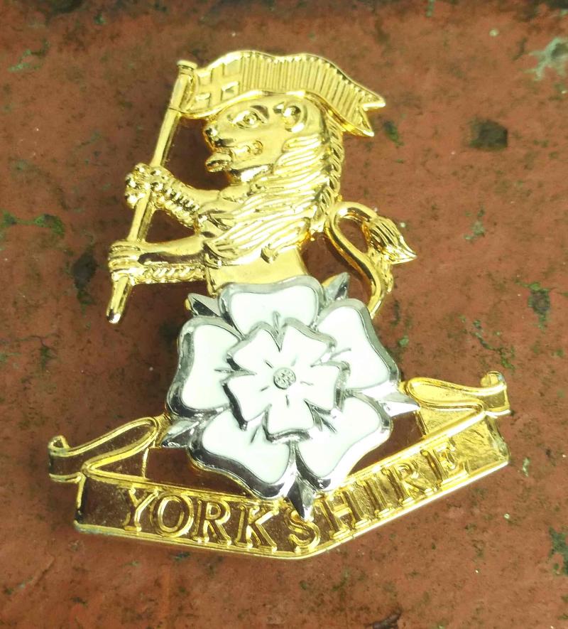 British Army Royal Yorkshire Regiment  Cap Badge