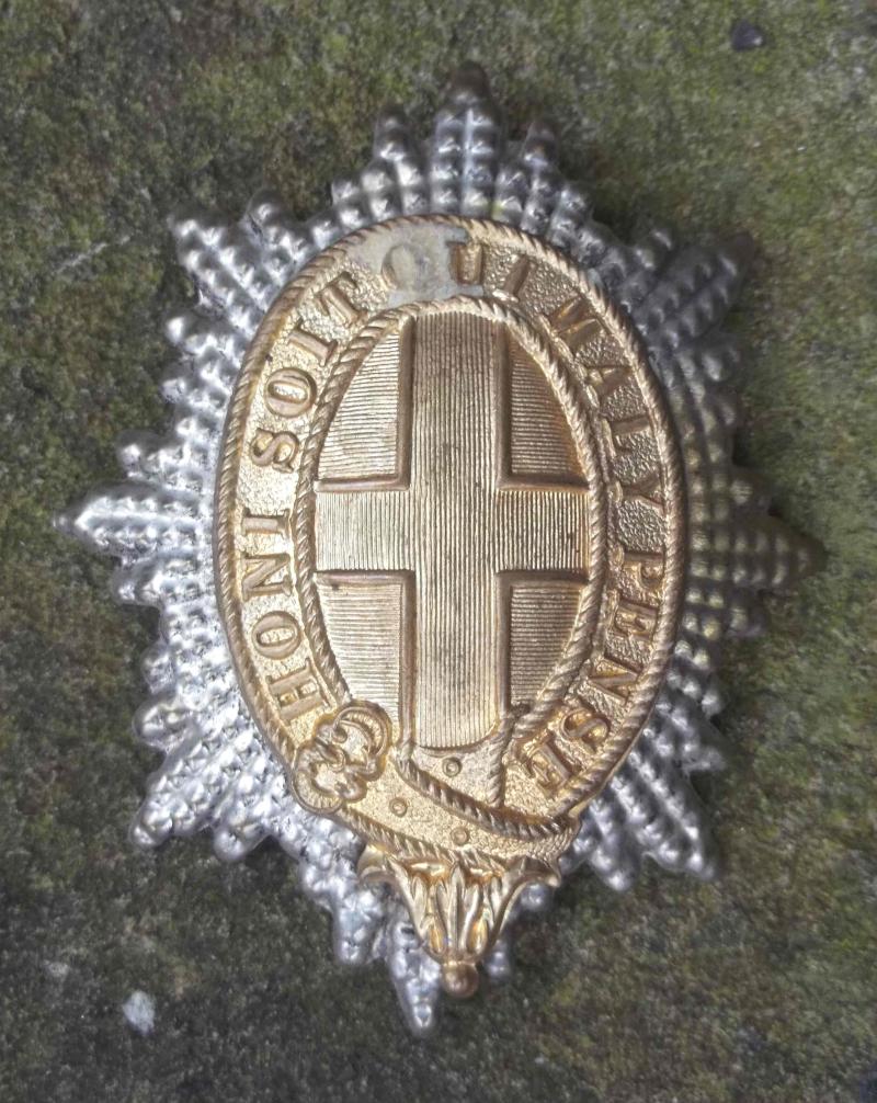 Vintage British Life Guards Household Cavalry Helmet Plate Centre
