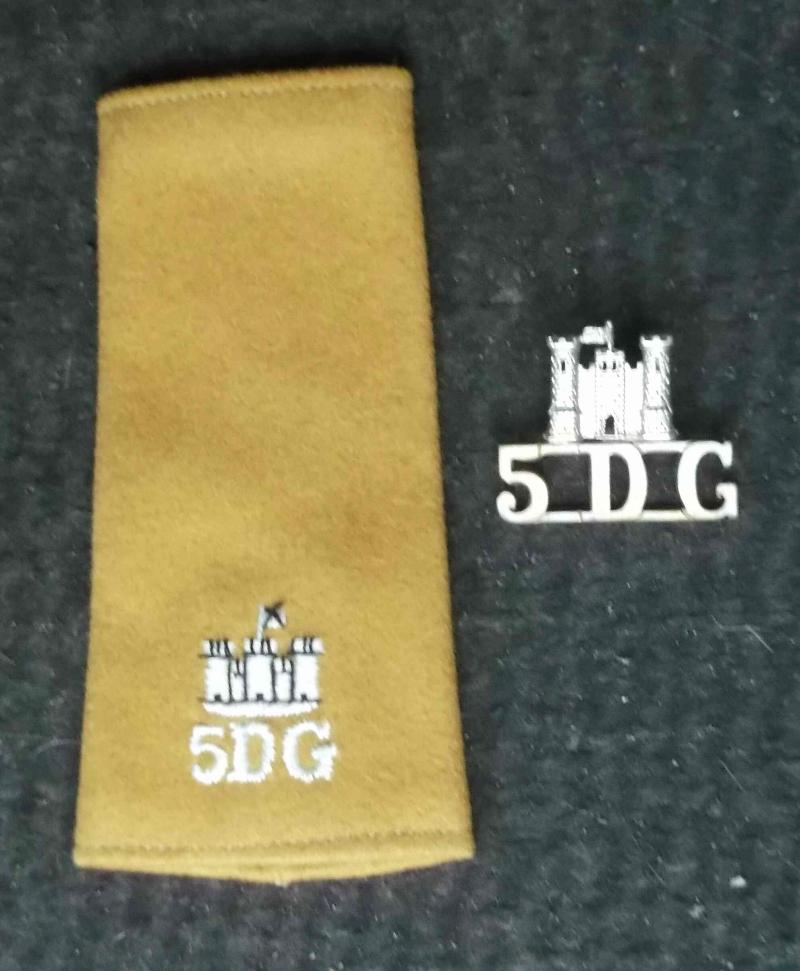 British Army 5th Royal Inniskilling Dragoon Guards Shoulder Titles