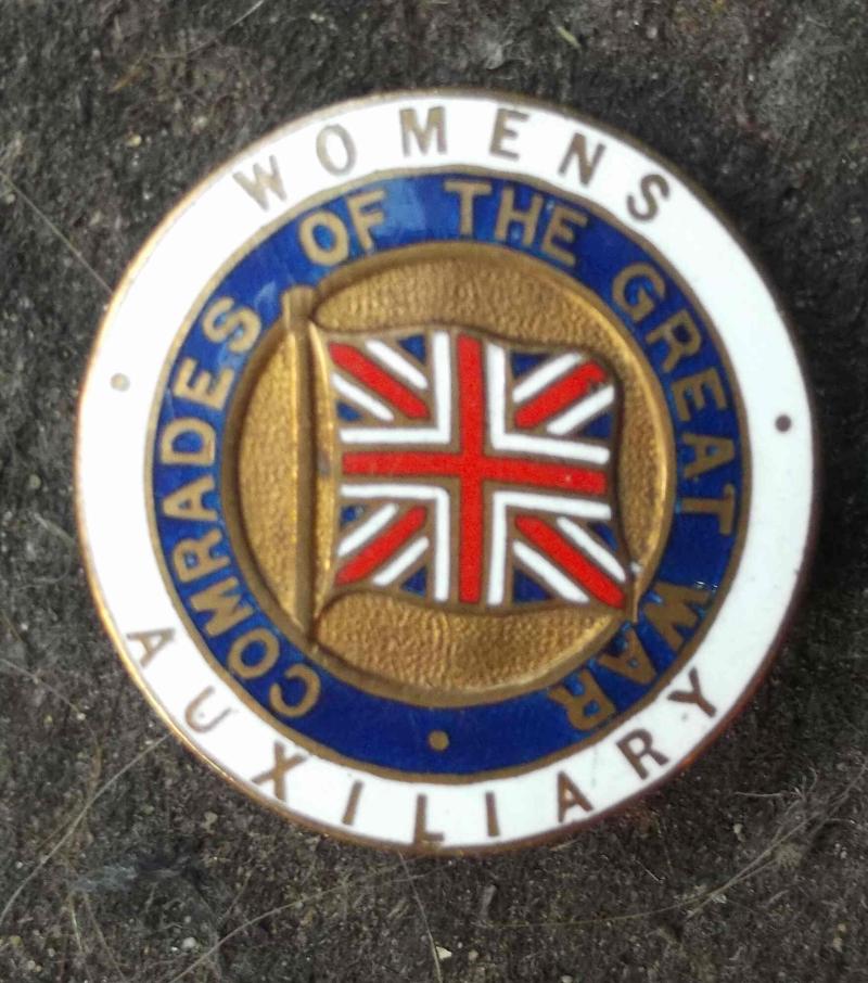 British Womens Auxiliary of the Great War Lapel Badge