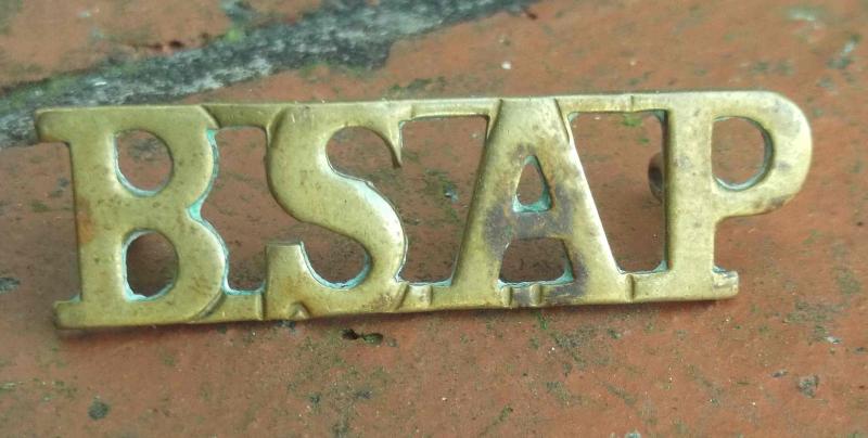 British South African Police BSAP Shoulder Title