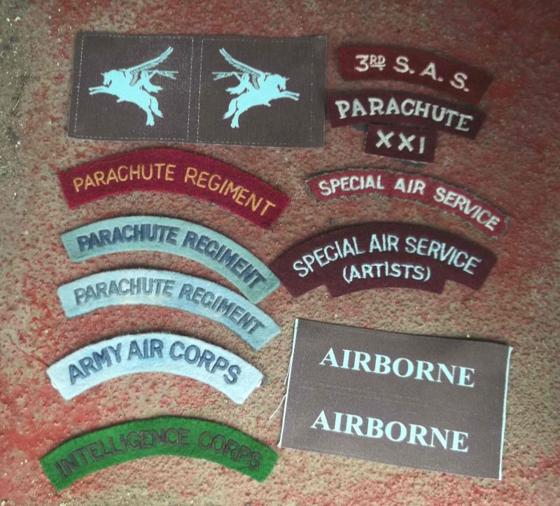 British Army Lot of Uniform Patches WW2 and Cold War Replicas