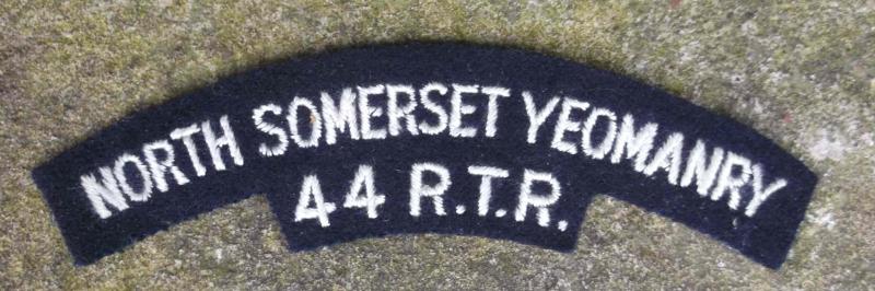 British Army North Somerset Yeomanry RTR Shoulder Title