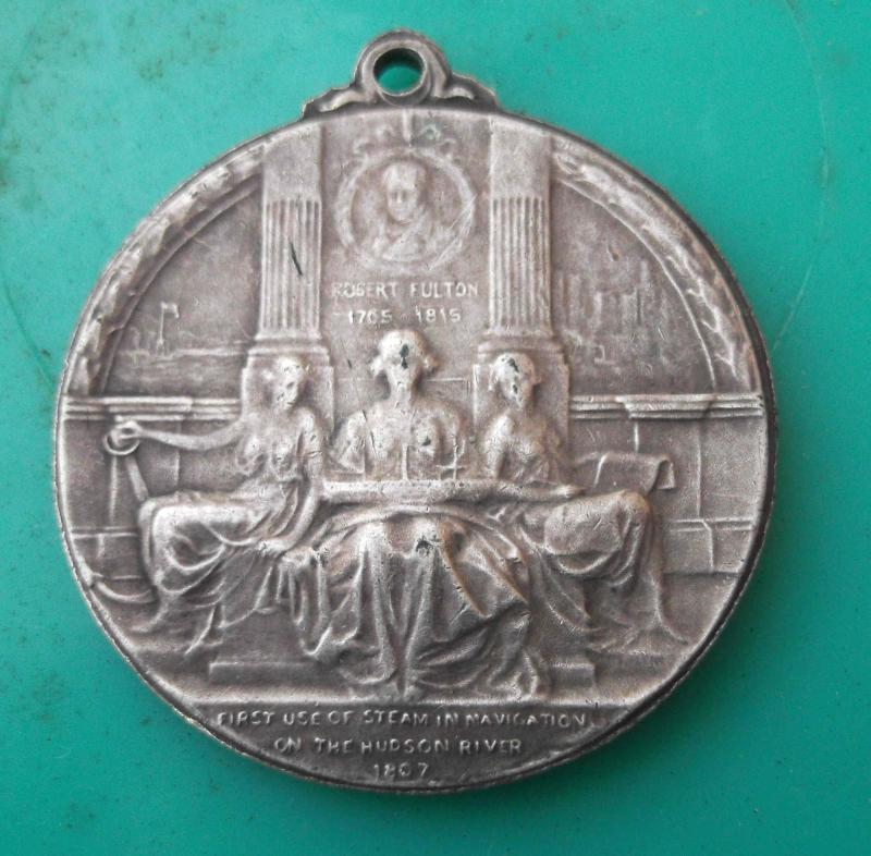 USA 1807 Hudson River Discovery 1609 Steam Navigation Fulton Commemoration Medal