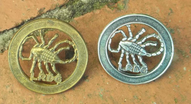British Army Long Range Desert Group WW2 Pair of Cap Badges LRDG Reproductions