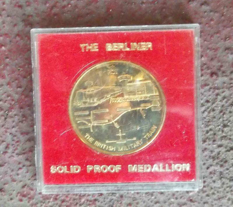 British Military Train Cold War the Berliner Commemorative Medal
