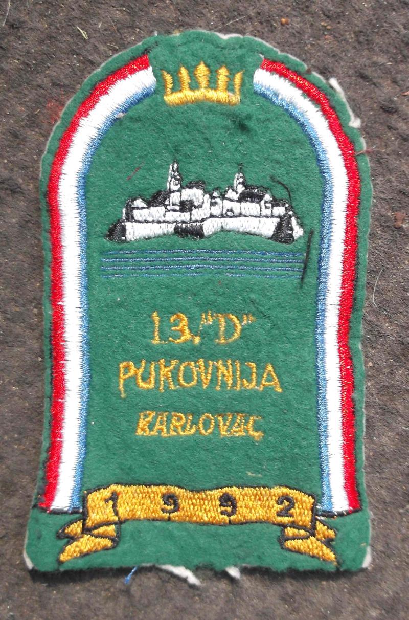 Croatian Army HV 13rd Home Defence Regiment Karlovac 1992