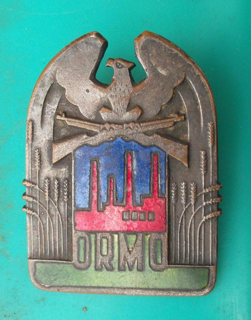 Polish Early Communist Era Militia Badge ORMO Poland