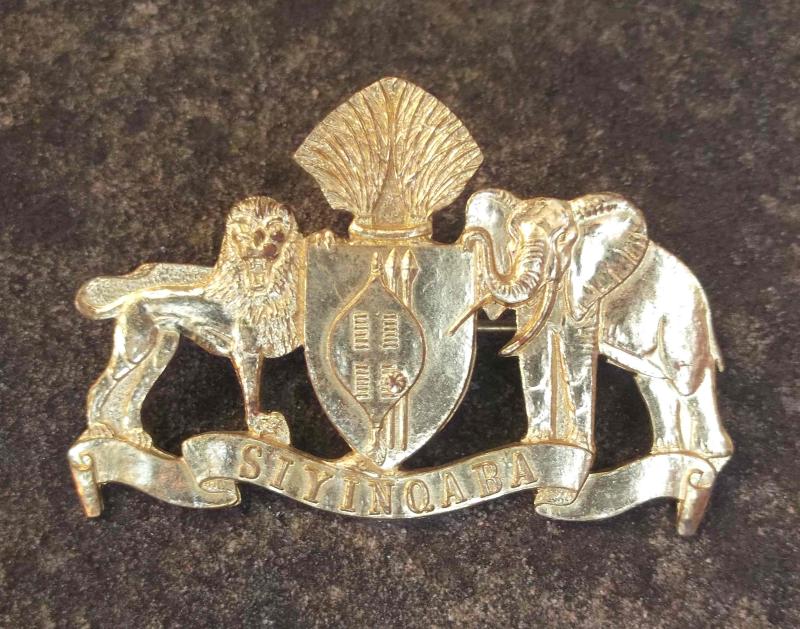Vintage Eswatini Swaziland Military Cap Badge