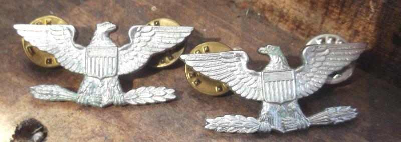US Army Colonels Badges Officer Rank Pair United States of America