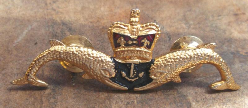 British Royal Navy Submariner Dolphin Badge SMQ