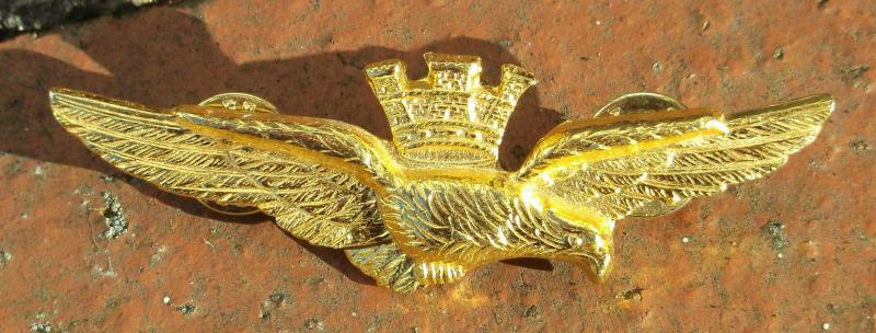 Vintage Italian Republic Air Force Pilot's Badge Italy