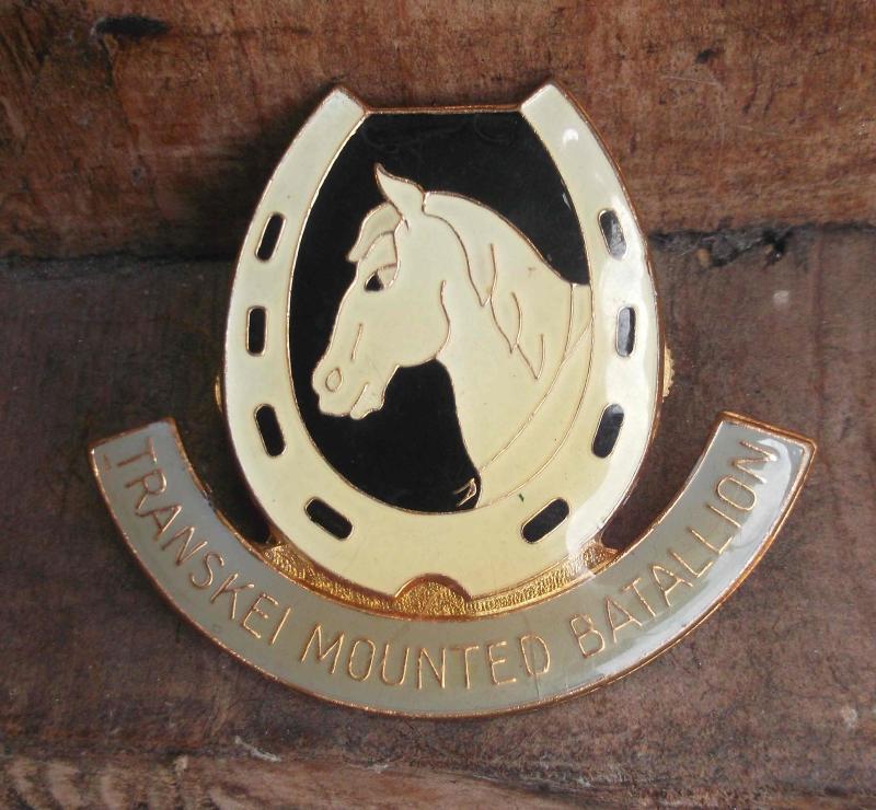 South African Army Transkei Mounted Batallion Cap Badge