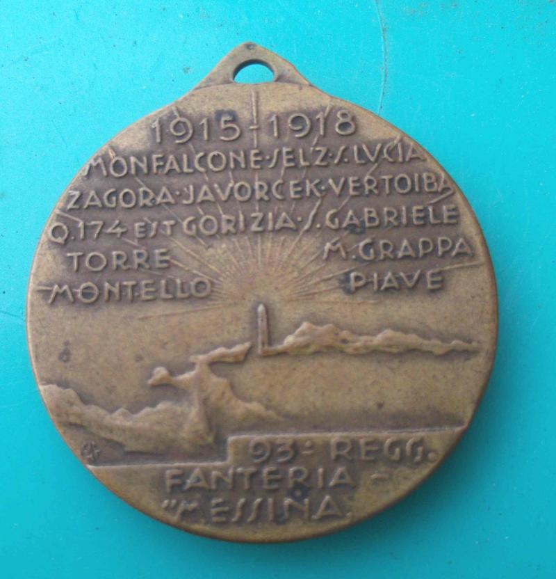 Italian WW1 Memorial Medal 1915 to 1918 Italy Messina