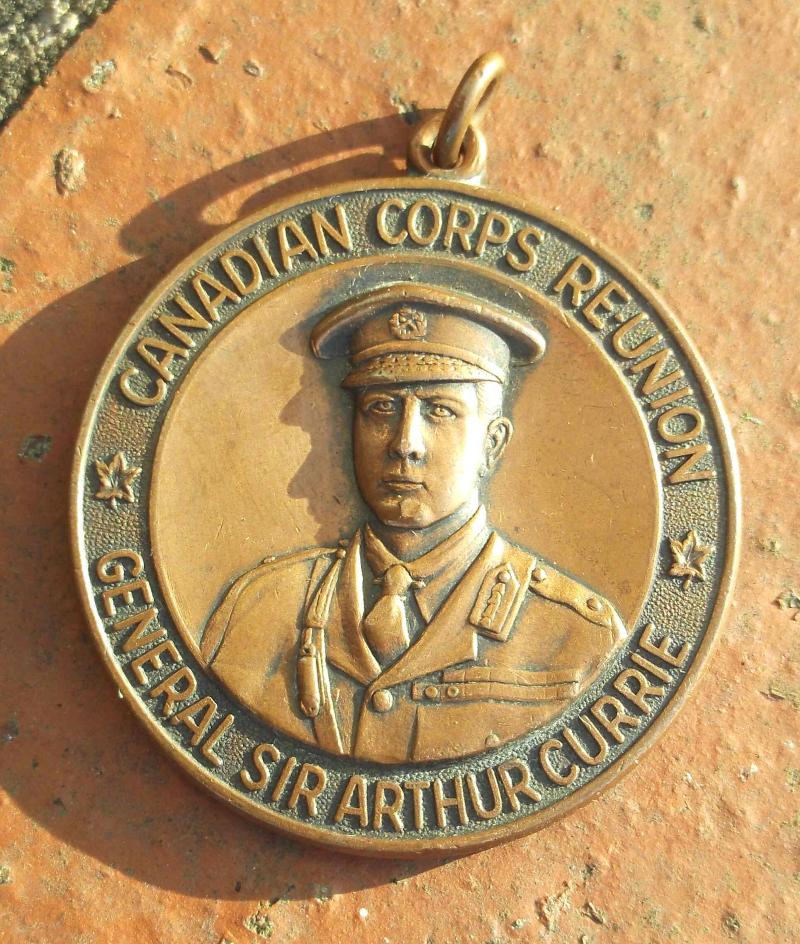 Canada Commemorative Medal Medallion WW1 Canadian Forces Reunion