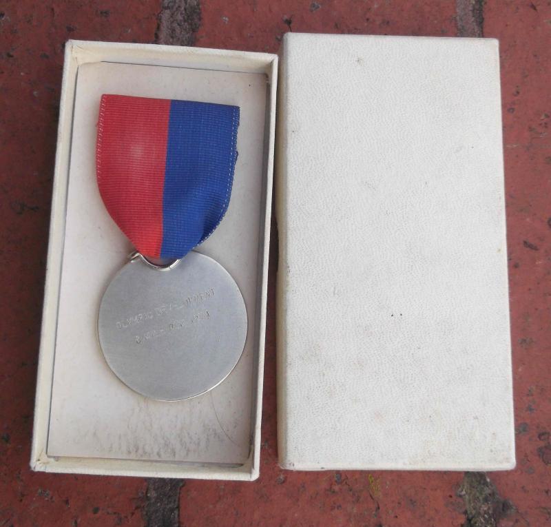 USA Vintage University of Pennsylvania Carnival Sports Medal in Issue Box