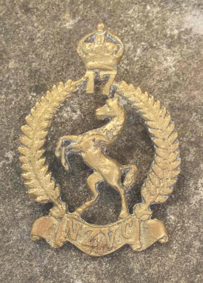 17th NZVC Reinforcements New Zealand Veterinary Corps Cap Badge