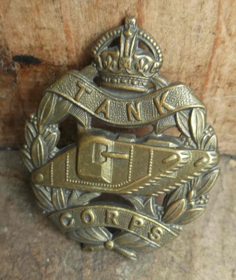 British Army WW1 Tank Corps Cap Badge Reproduction