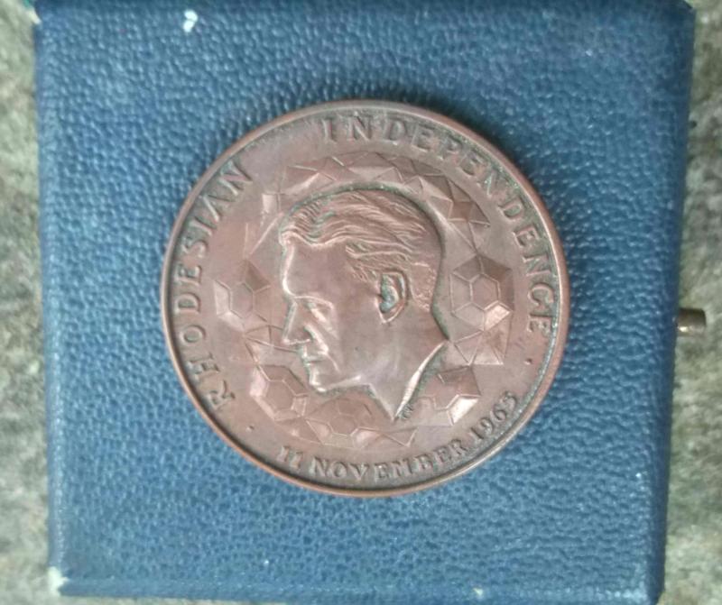 Rhodesian Independence Coin Medallion Former Rhodesea