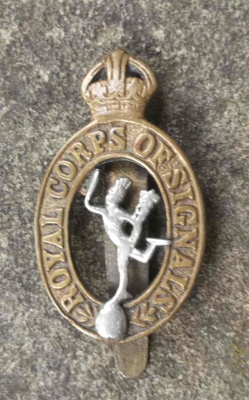 British Army Royal Engineers Bazaar Cap Badge WW2 RE