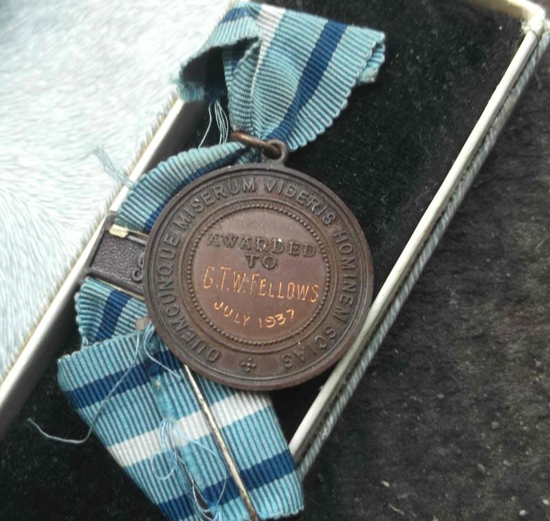 British Royal Life Saving Society Medal 1946 RLSS
